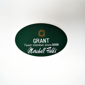 Marshall Field's Department Store Employee Team Member Name Badge Pin